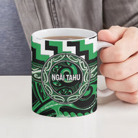 Aotearoa Ngai Tahu Personalised Ceramic Mug Maori Iwi Poutama Puhoro Tattoo LT14 - Polynesian Pride