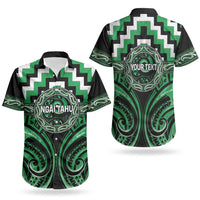 Aotearoa Ngai Tahu Personalised Couples Matching Mermaid Dress and Hawaiian Shirt Maori Iwi Poutama Puhoro Tattoo LT14 - Polynesian Pride