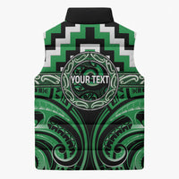Aotearoa Ngai Tahu Personalised Sleeveless Puffer Jacket Maori Iwi Poutama Puhoro Tattoo LT14 - Polynesian Pride