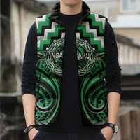 Aotearoa Ngai Tahu Personalised Sleeveless Puffer Jacket Maori Iwi Poutama Puhoro Tattoo LT14 - Polynesian Pride