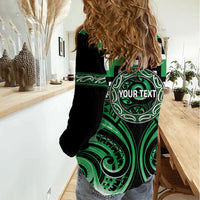 Aotearoa Ngai Tahu Personalised Women Casual Shirt Maori Iwi Poutama Puhoro Tattoo LT14 - Polynesian Pride