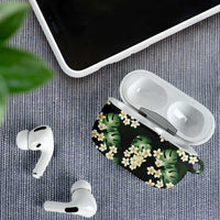 Green Tropical Hawaii AirPods Case Seamless Monstera Plumeria Hawaiian Pattern - Polynesian Pride