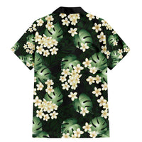 Green Tropical Hawaii Family Matching Mermaid Dress and Hawaiian Shirt - Seamless Monstera Plumeria Hawaiian Pattern LT14 - Polynesian Pride