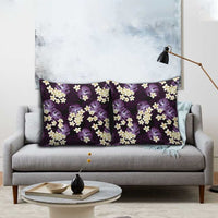 Purple Tropical Hawaii Pillow Cover Seamless Monstera Plumeria Hawaiian Pattern - Polynesian Pride