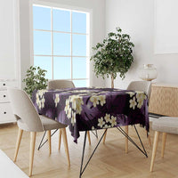 Purple Tropical Hawaii Tablecloth Seamless Monstera Plumeria Hawaiian Pattern - Polynesian Pride
