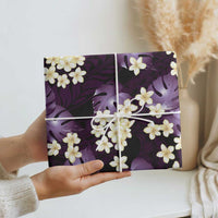 Purple Tropical Hawaii Wrapping Paper Seamless Monstera Plumeria Hawaiian Pattern - Polynesian Pride