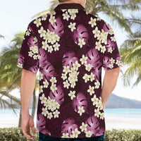 Pink Tropical Hawaii Hawaiian Shirt Seamless Monstera Plumeria Hawaiian Pattern - Polynesian Pride