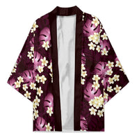 Pink Tropical Hawaii Kimono Seamless Monstera Plumeria Hawaiian Pattern - Polynesian Pride