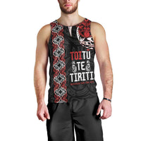Aotearoa Toitu Te Tiriti Men Tank Top Honour The Treaty Maori Haka