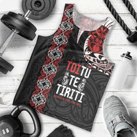 Aotearoa Toitu Te Tiriti Men Tank Top Honour The Treaty Maori Haka