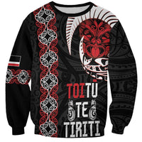 Aotearoa Toitu Te Tiriti Sweatshirt Honour The Treaty Maori Haka