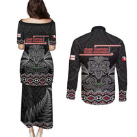 Aotearoa Toitu Te Tiriti Couples Matching Puletasi and Long Sleeve Button Shirt Stand Together! Stand Stronger! - NZ Tiki