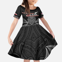 Aotearoa Toitu Te Tiriti Kid Short Sleeve Dress Stand Together! Stand Stronger! - NZ Tiki