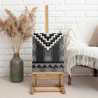 Black Taniko Aotearoa Canvas Wall Art Niho Taniwha Mix Poutama LT14
