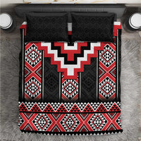 Red Taniko Aotearoa Bedding Set Niho Taniwha Mix Poutama LT14 Red - Polynesian Pride
