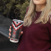 Red Taniko Aotearoa Tumbler Cup Niho Taniwha Mix Poutama LT14