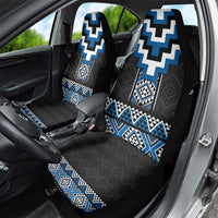 Blue Taniko Aotearoa Car Seat Cover Niho Taniwha Mix Poutama LT14