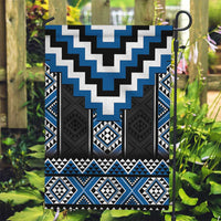 Blue Taniko Aotearoa Garden Flag Niho Taniwha Mix Poutama LT14