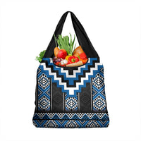 Blue Taniko Aotearoa Grocery Bag Niho Taniwha Mix Poutama
