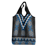 Blue Taniko Aotearoa Grocery Bag Niho Taniwha Mix Poutama