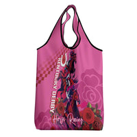 Kentucky Horse Racing Grocery Bag 150th Anniversary With Roses - Pink Version