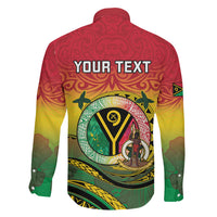 Personalised Vanuatu Family Matching Short Sleeve Bodycon Dress and Hawaiian Shirt Yumi 46th Hapi Independens Dei - Reggae Version LT14 - Polynesian Pride