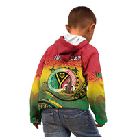 Personalised Vanuatu Kid Hoodie Yumi 46th Hapi Independens Dei - Reggae Version LT14 - Polynesian Pride