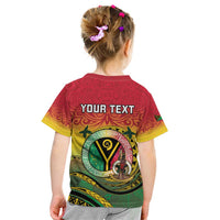 Personalised Vanuatu Kid T Shirt Yumi 46th Hapi Independens Dei - Reggae Version LT14 - Polynesian Pride