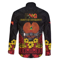 Papua New Guinea Independence Day Family Matching Off The Shoulder Long Sleeve Dress and Hawaiian Shirt PNG Bird of Paradise 50th Anniversary LT14