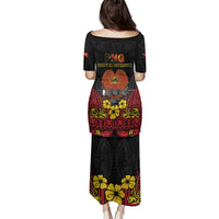 Papua New Guinea Independence Day Family Matching Puletasi and Hawaiian Shirt PNG Bird of Paradise 50th Anniversary LT14