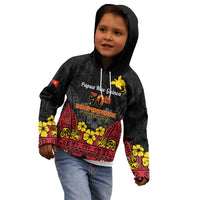 Papua New Guinea Independence Day Kid Hoodie PNG Bird of Paradise 50th Anniversary LT14