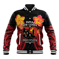 Papua New Guinea Independence Day Baseball Jacket PNG Since 1975 LT14