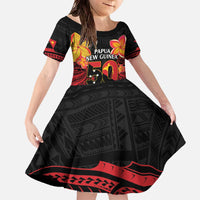 Papua New Guinea Independence Day Family Matching Off The Shoulder Long Sleeve Dress and Hawaiian Shirt PNG Since 1975 LT14