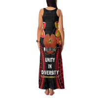 Papua New Guinea Independence Day Family Matching Tank Maxi Dress and Hawaiian Shirt PNG Since 1975 LT14