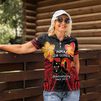Papua New Guinea Independence Day Women Polo Shirt PNG Since 1975 LT14