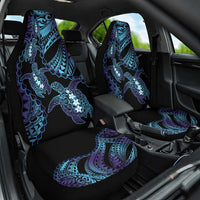 Polynesia Sea Turtle Day Car Seat Cover Tribal Honu Plumeria Polynesian Pattern