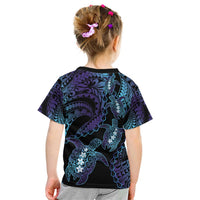 Polynesia Sea Turtle Day Kid T Shirt Tribal Honu Plumeria Polynesian Pattern