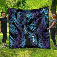 Polynesia Sea Turtle Day Quilt Tribal Honu Plumeria Polynesian Pattern