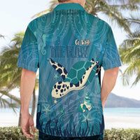 World Sea Turtle Day Polynesia Hawaiian Shirt Go With The Flow