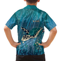World Sea Turtle Day Polynesia Kid Hawaiian Shirt Go With The Flow