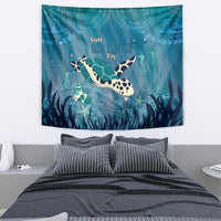 World Sea Turtle Day Polynesia Tapestry Go With The Flow