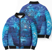 Kuri New Zealand Matariki Bomber Puffer Jacket Aotearoa Dog Waka Maori New Year Galaxy Vibes