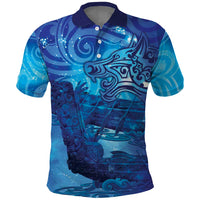 Kuri New Zealand Matariki Polo Shirt Aotearoa Dog Waka Maori New Year Galaxy Vibes