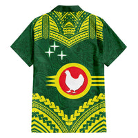 Manu'a Flag Day Family Matching Off Shoulder Maxi Dress and Hawaiian Shirt Polynesian Pattern National Color Proud LT14 - Polynesian Pride