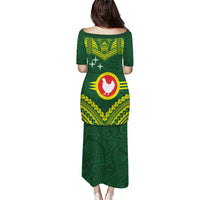 Manu'a Flag Day Puletasi Polynesian Pattern National Color Proud