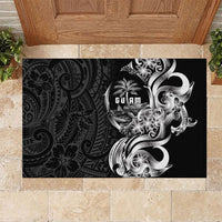 Attelong Guam Chamorro Rubber Doormat Guahan Seal Tattoo LT14 Black - Polynesian Pride