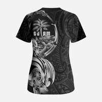 Attelong Guam Chamorro Scrub Top Guahan Seal Tattoo LT14 - Polynesian Pride