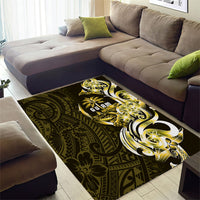 Amariyu Guam Chamorro Area Rug Guahan Seal Tattoo LT14 - Polynesian Pride
