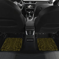 Amariyu Guam Chamorro Car Mats Guahan Seal Tattoo LT14 Set 2pcs - Back Yellow - Polynesian Pride