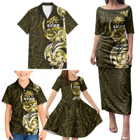 Amariyu Guam Chamorro Family Matching Puletasi and Hawaiian Shirt Guahan Seal Tattoo LT14 - Polynesian Pride